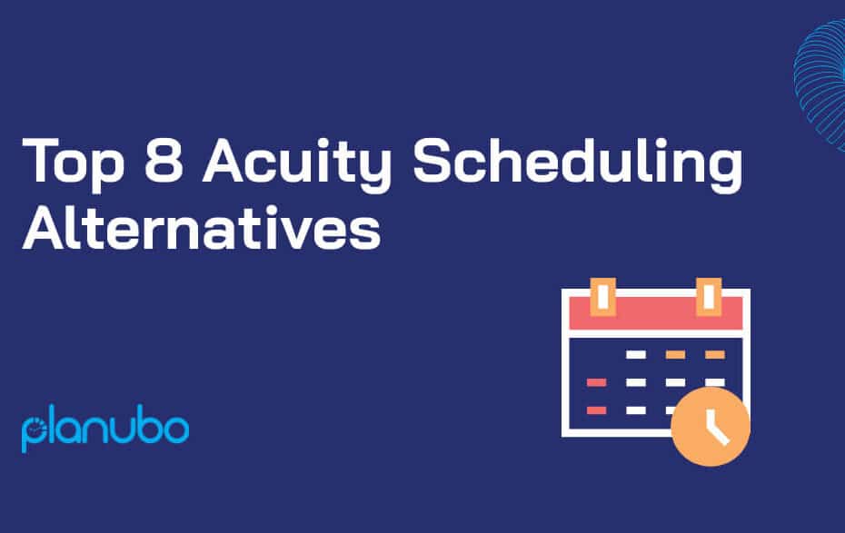 Acuity Scheduling Alternatives headline displayed on a blue background